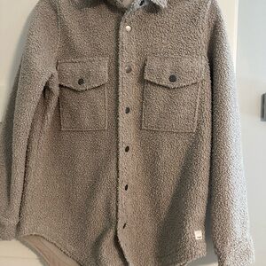 Vuori Soft Textured Jacket in Light Gray